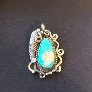 Native American turquoise pendant